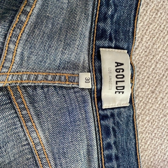 ✨ Agolde 90’s Pinch Waist High‑Rise Straight Leg Jeans – Women’s Size 30 - Picture 5 of 7